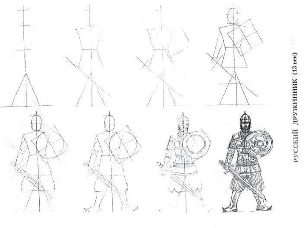 Рыцарь на коне раскраска