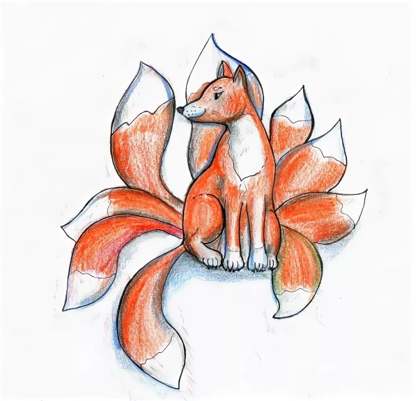 Лисичка срисовка для детей