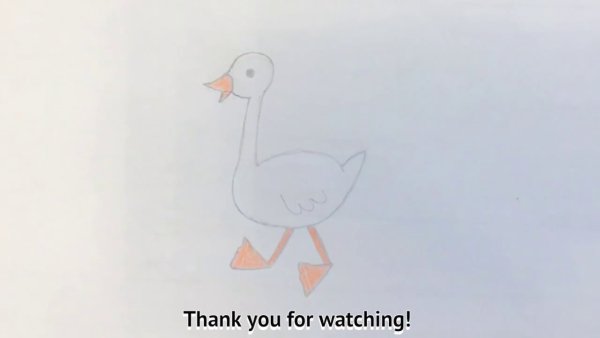 Поэтапное рисование гуся