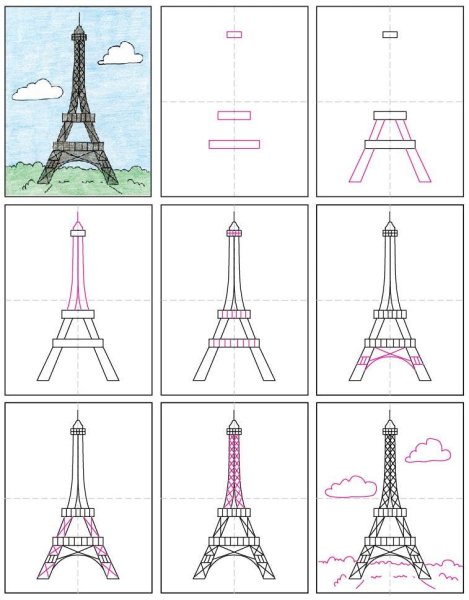 Башня карандашом