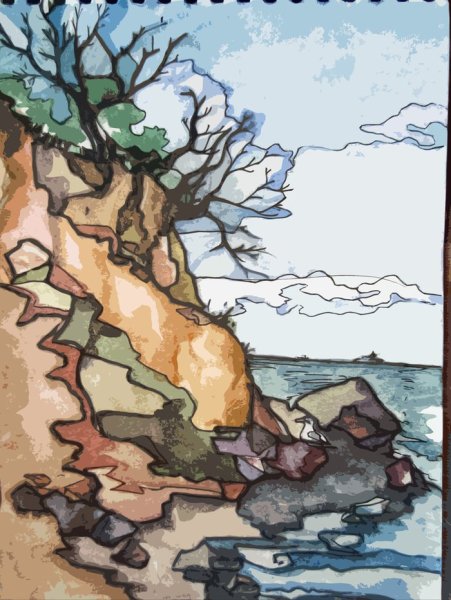 Утес иллюстрация