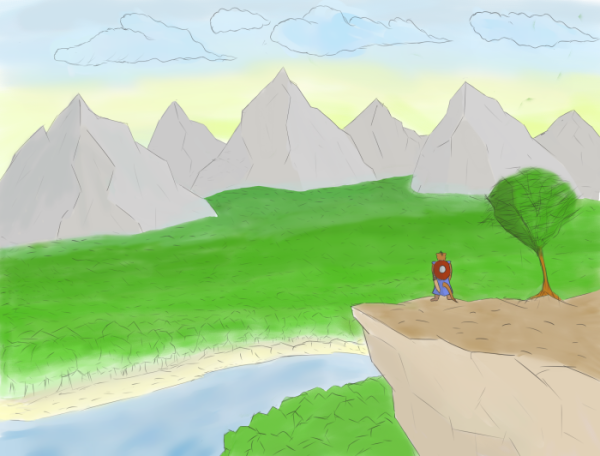 Нарисовать Утес