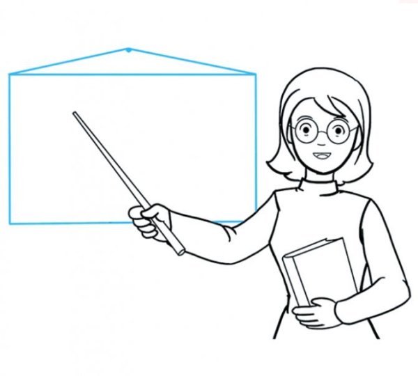 Рисунок учителя для срисовки