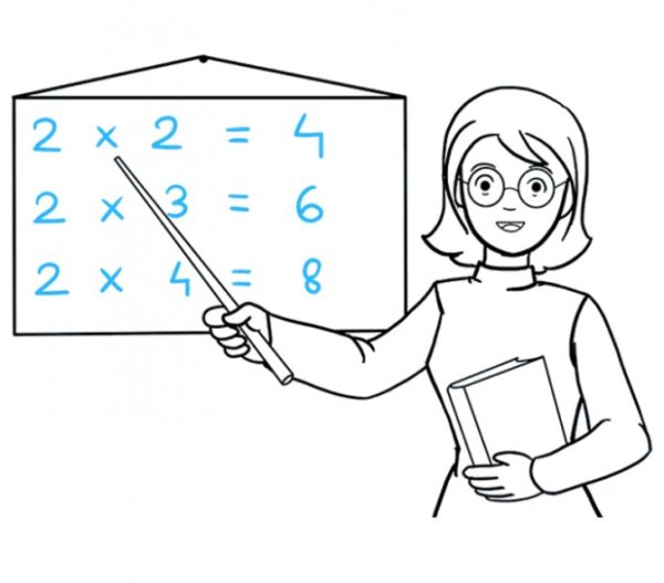 Учитель карандашом