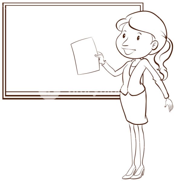 Раскраска профессия учитель