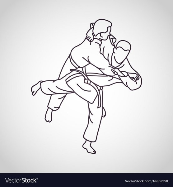 Рисунок на тему дзюдо