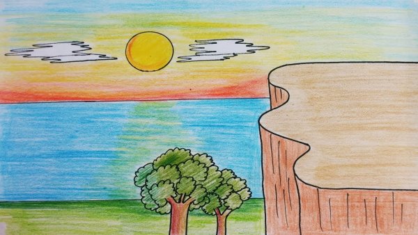 Несложные рисунки на тему лето