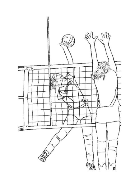 Раскраска волейбол