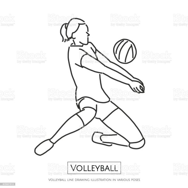 Волейбол раскраска для детей