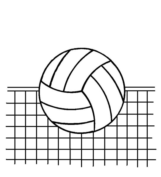 Сетка волейбольный мяч скетч