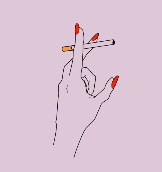 Нарисованная сигарета