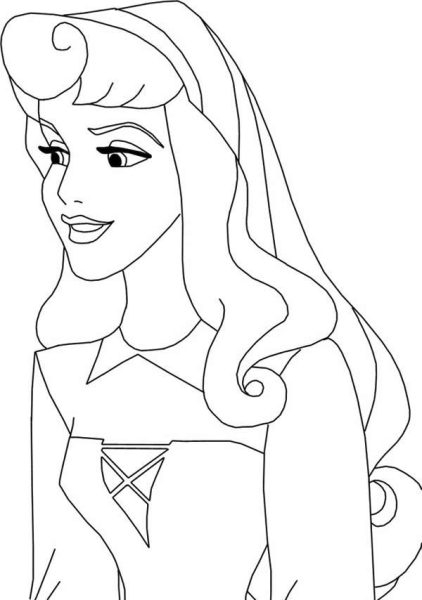 Принцесса Аврора картинки для раскрашивания