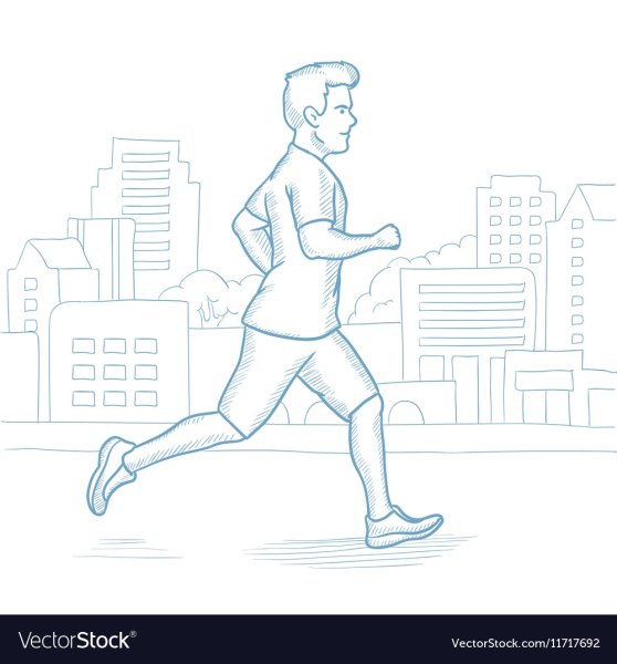 Рисованиебкгущего человека