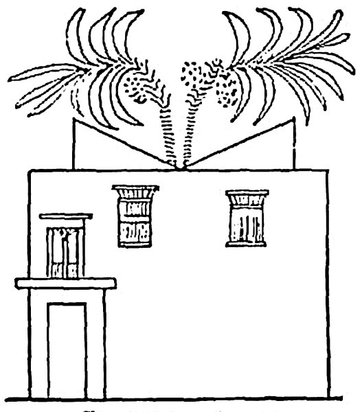 Древнеегипетский эскиз дома
