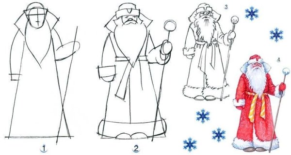 Раскраска дедушка