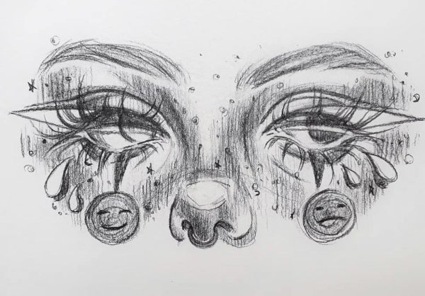 Необычные страшные рисунки