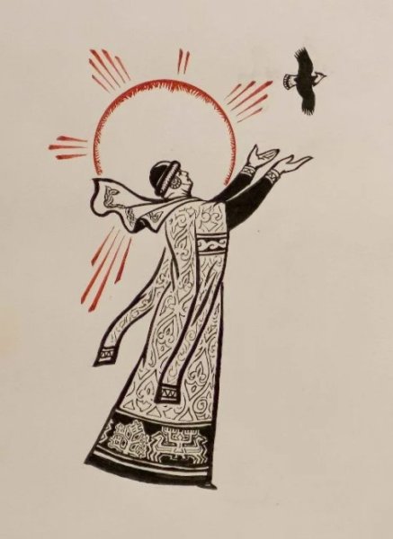 Плач Ярославны рисунок