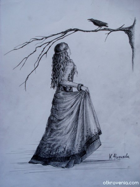 Плащ Графика карандаш