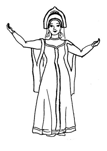 Ярославна из оперы князь Игорь рисунок