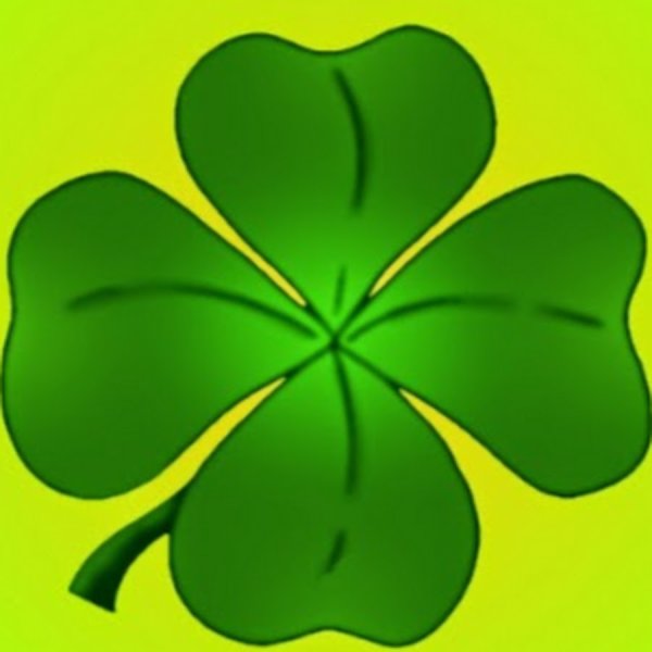 Зеленый цветок мультяшный