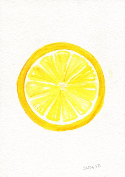 Лимон для срисовки