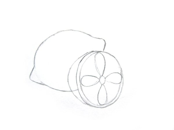 Лимон карандашом