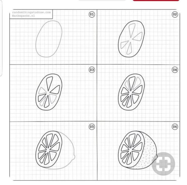 Скетч фрукты