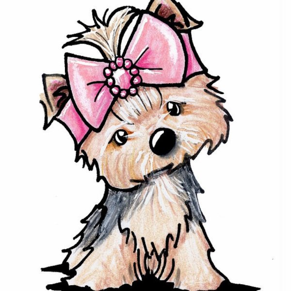 Йоркширский терьер мультяшный