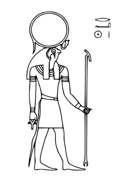 Осирис Бог Египта рисунок