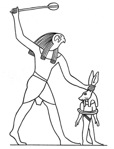 Осирис Бог Египта рисунок