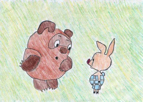 Винни пух для срисовки