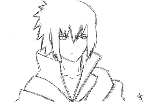 Саске для срисовки лёгкие