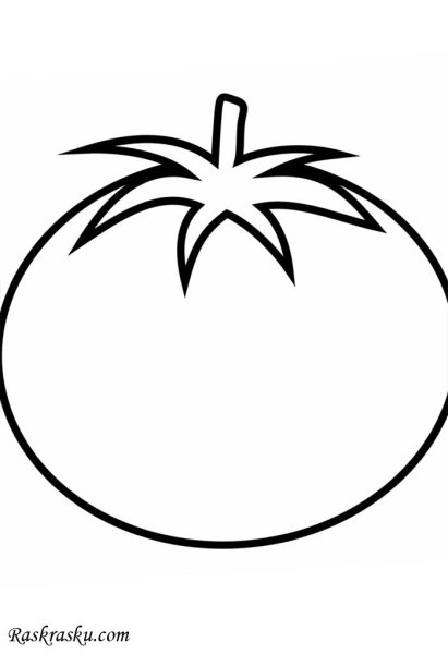 Детские раскраски помидор