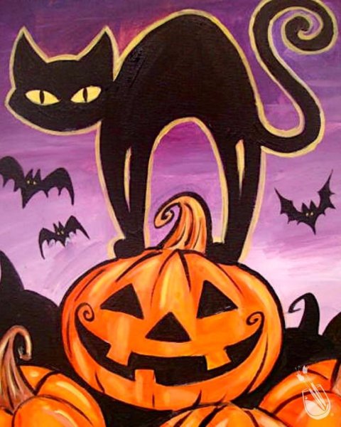 Рисунки на Хэллоуин для срисовки