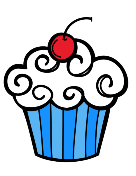 Раскраска кексик