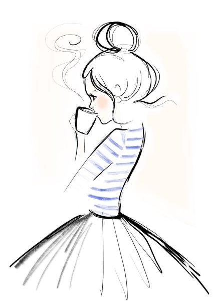 Подружки рисунок карандашом