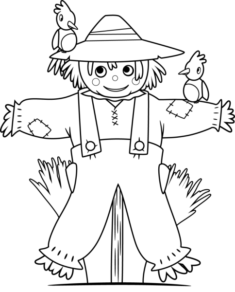 Пугало карандашом