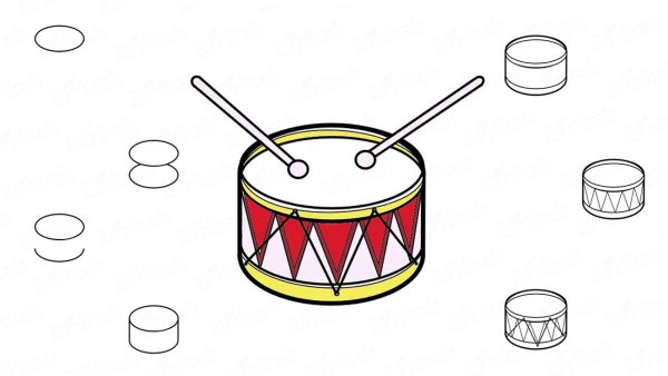 Барабан рисунок