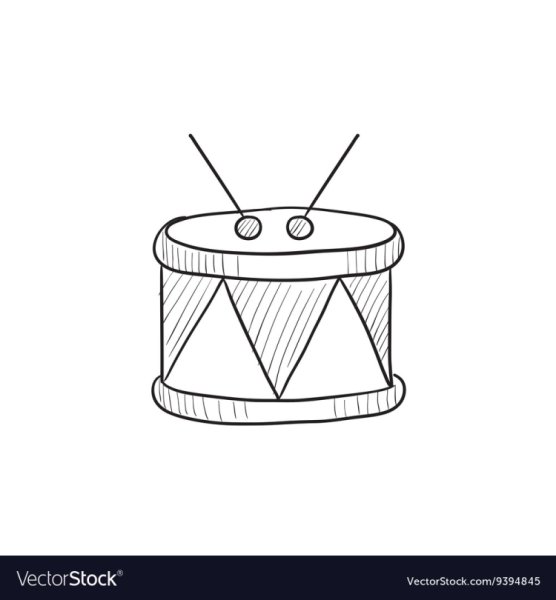 Барабан и палочки значок