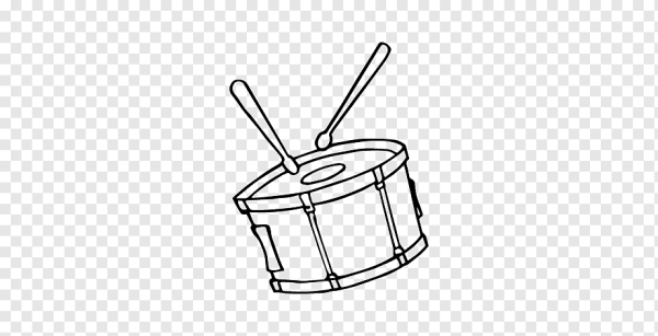 Большой барабан раскраска