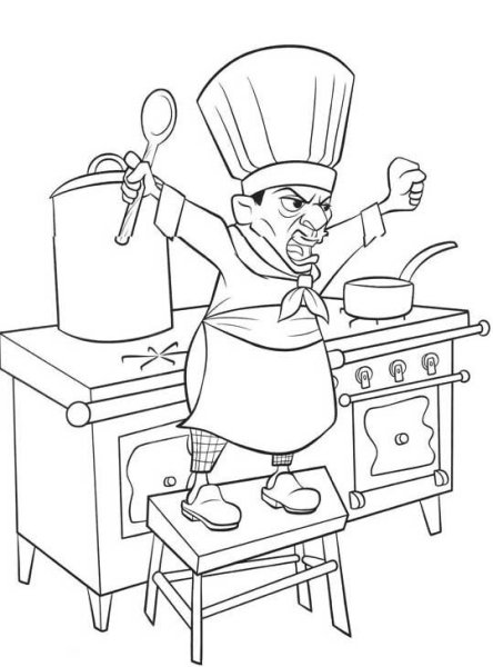 Рисование повар