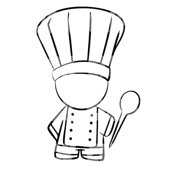 Поваренок раскраска