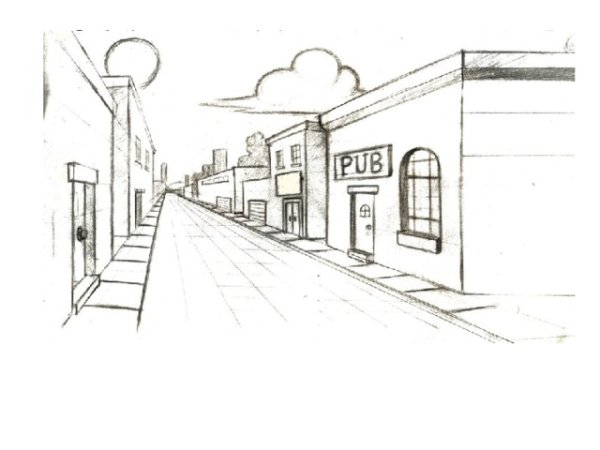 Городской пейзаж в перспективе