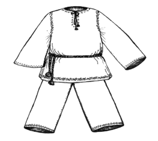 Эскиз мужского русского народного костюма