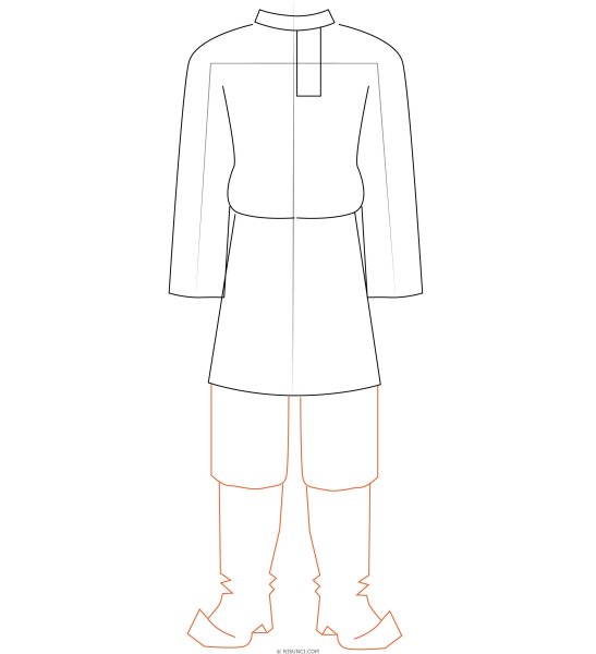 Народный костюм рисунок