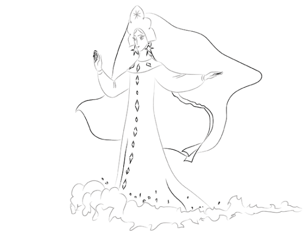 Сказка о мёртвой царевне и семи богатырях раскраска