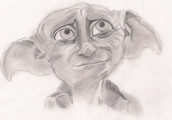 Добби из Гарри Поттера рисунок