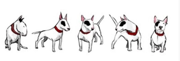 Бультерьер для срисовки