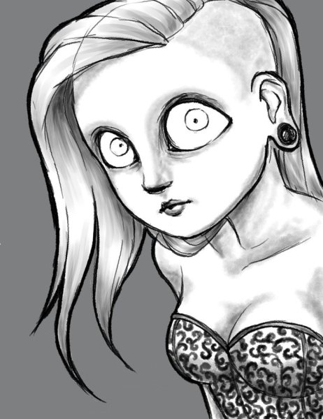 Рисунки Тима Бертона Коралина