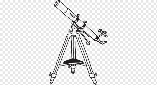 Телескоп черно белый